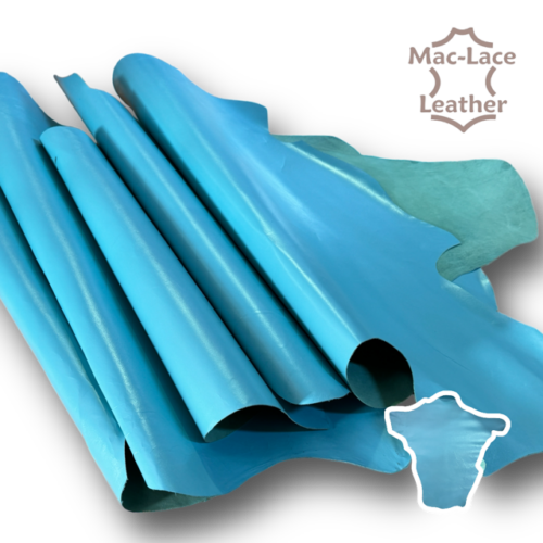 Kangaroo Hide Full-Grain Sky Blue