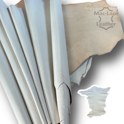 Kangaroo Hide Full-Grain White Raw Back