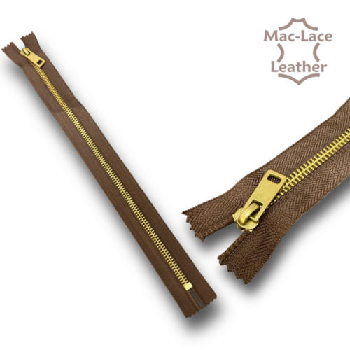 Brown Zipper Brass 300mm