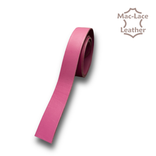 Chrome Buffalo Leather Belt Blanks Pink