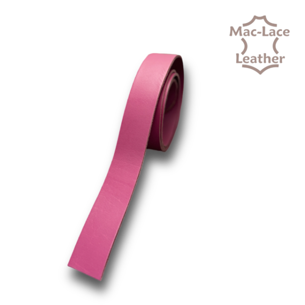 Chrome Buffalo Leather Belt Blanks Pink | Mac-Lace Leather | Buy Online