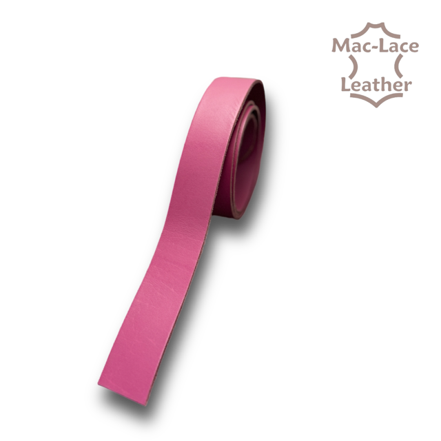 Chrome Buffalo Leather Belt Blanks Pink