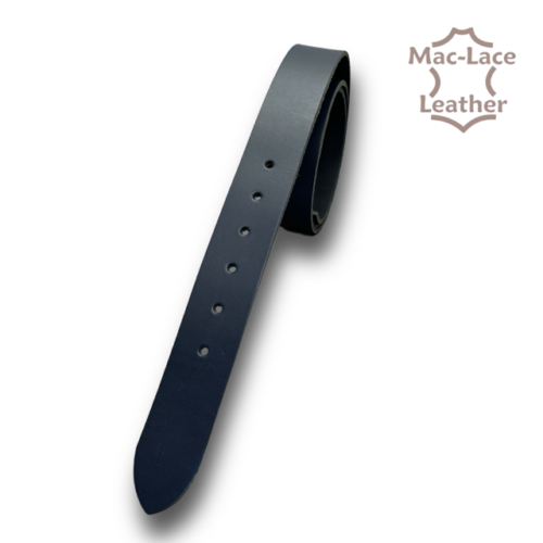 Chrome Buffalo Leather Belt Blanks Navy Blue