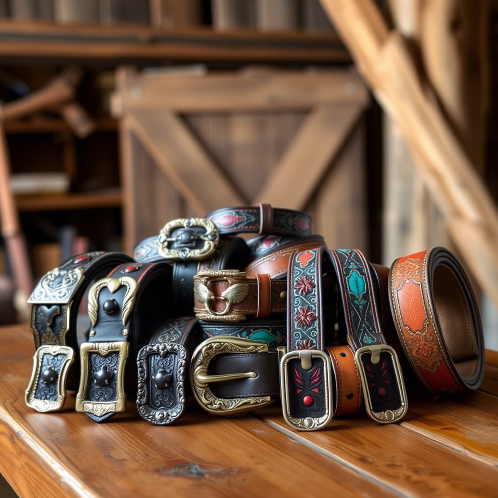 Handmade Western Style Belts