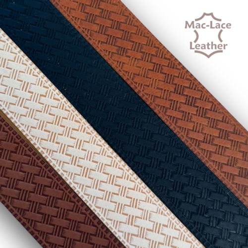 Embossed Belt-Blank Basket Weave Design