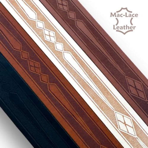 Embossed Belt-Blank Diamonds and Spears Design