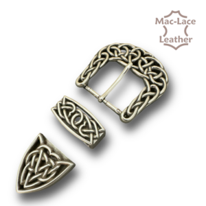 Celtic 3 Pcs Buckle Set 38mm Antique Silver