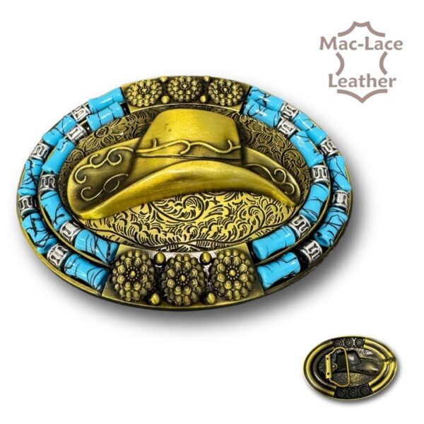 Trophy Embossed Cowboy Hat Turquoise (5963-00)