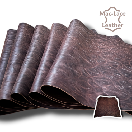 2.8–3.0mm Italian café-brown pull-up leather for belts and bags