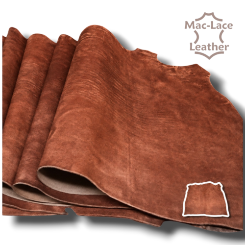 1.8–2.0mm Italian Graffiti vegetable-tanned shoulder leather in saddle tan