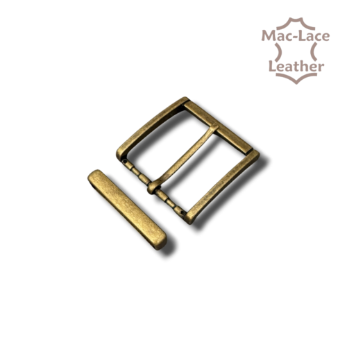 50mm antique brass square buckle for leather straps