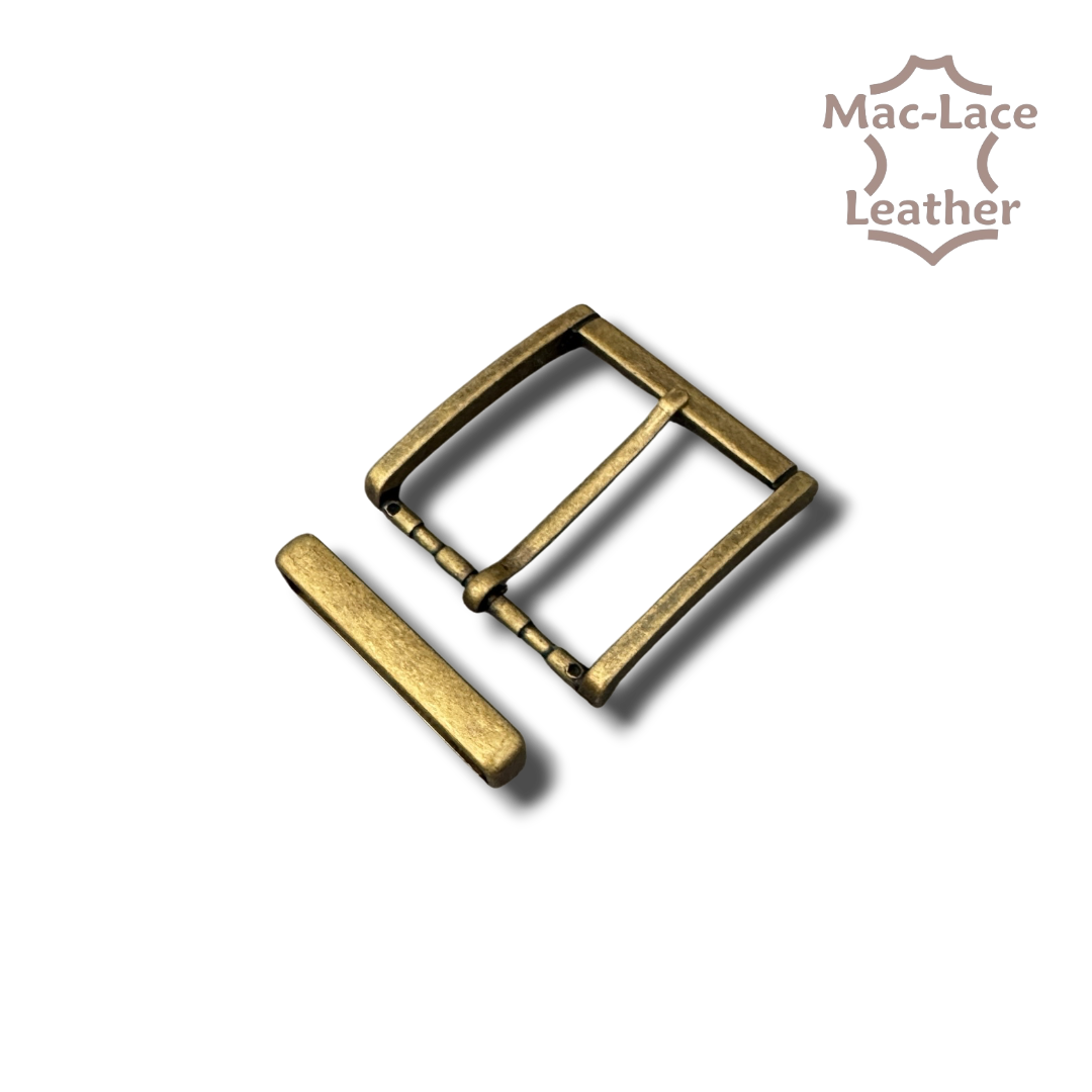 50mm antique brass square buckle for leather straps