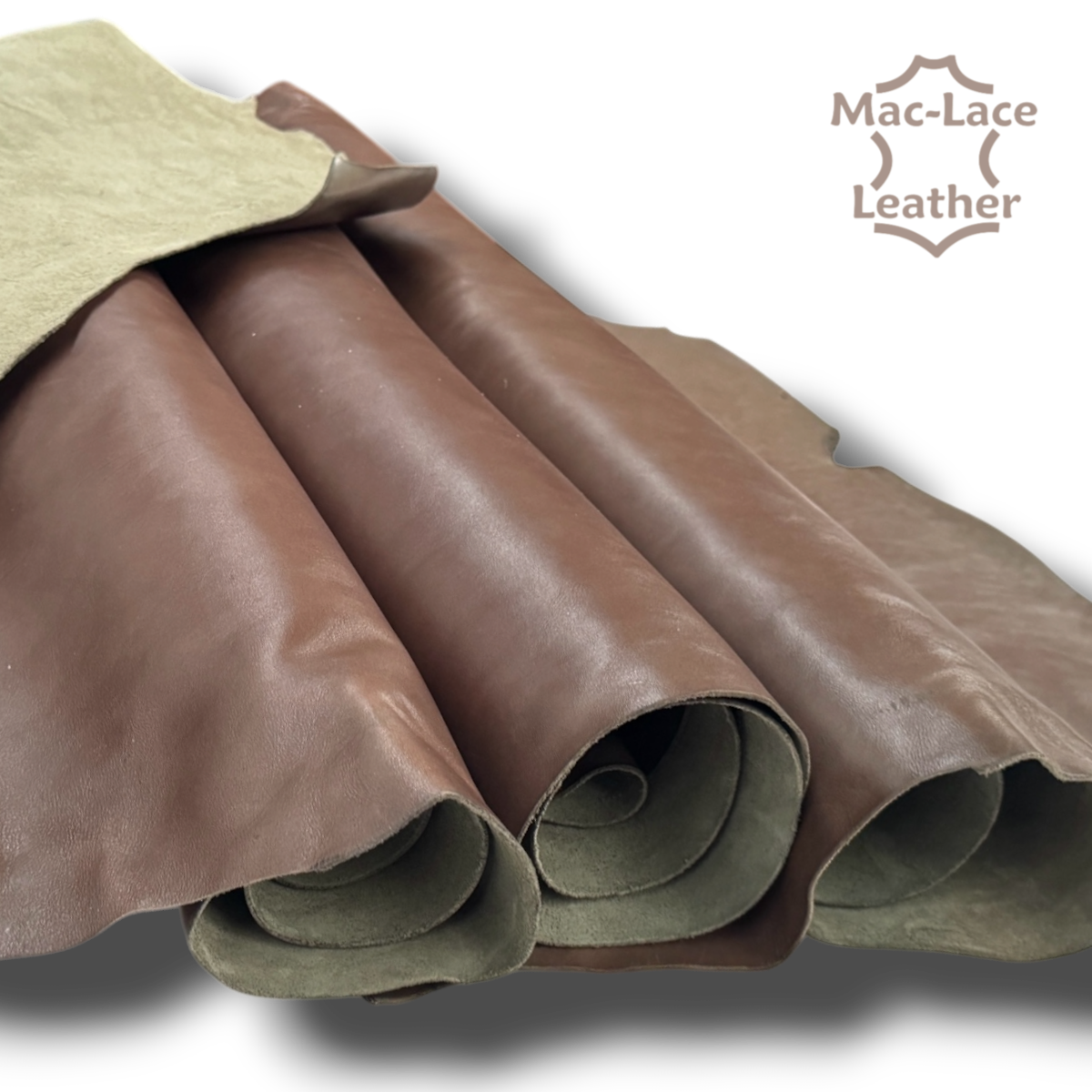 Full-Grain Dirty Olive Leather