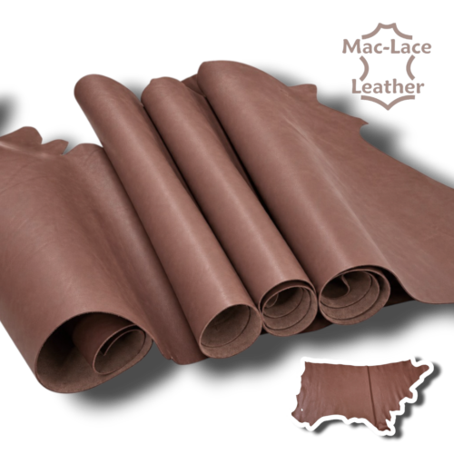 Iron Bark Leather full grain cow side in light brown