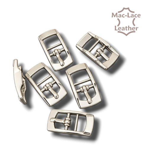10mm centre bar buckle with a silver-coloured nickel finish