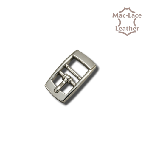 10mm centre bar buckle with a nickel finish