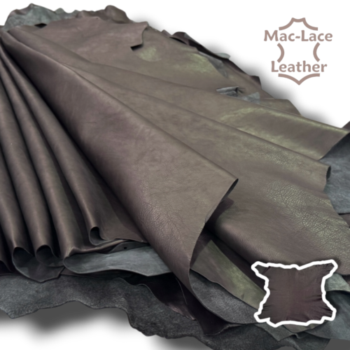 Shrunken Goat Leather 1.0–1.2mm black textured grain
