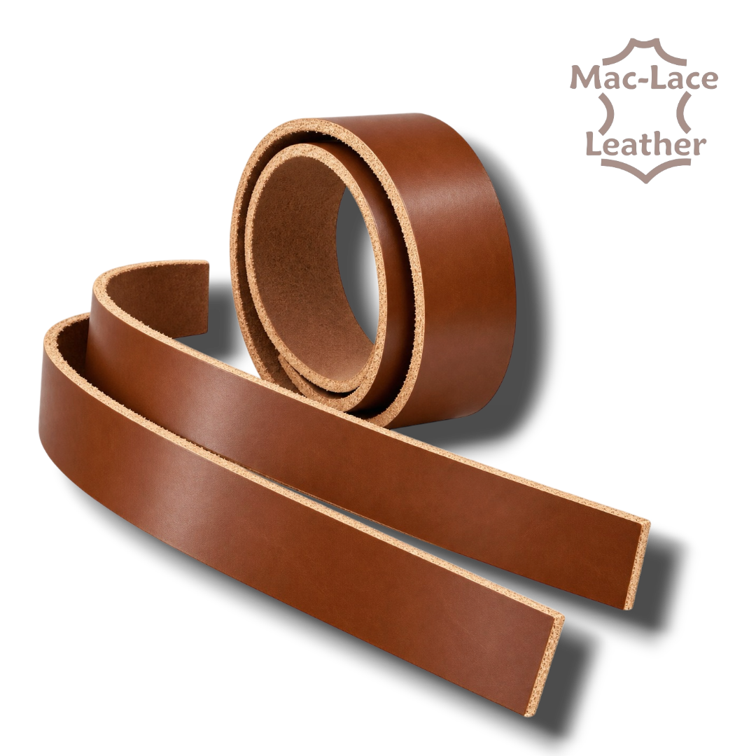 Sedgwick Bridle Leather belt blank in Light Havana